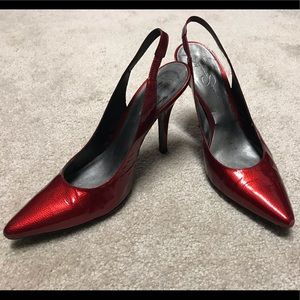 Jessica Simpson Red Patent Leather Size 10 Heel
